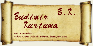 Budimir Kurtuma vizit kartica